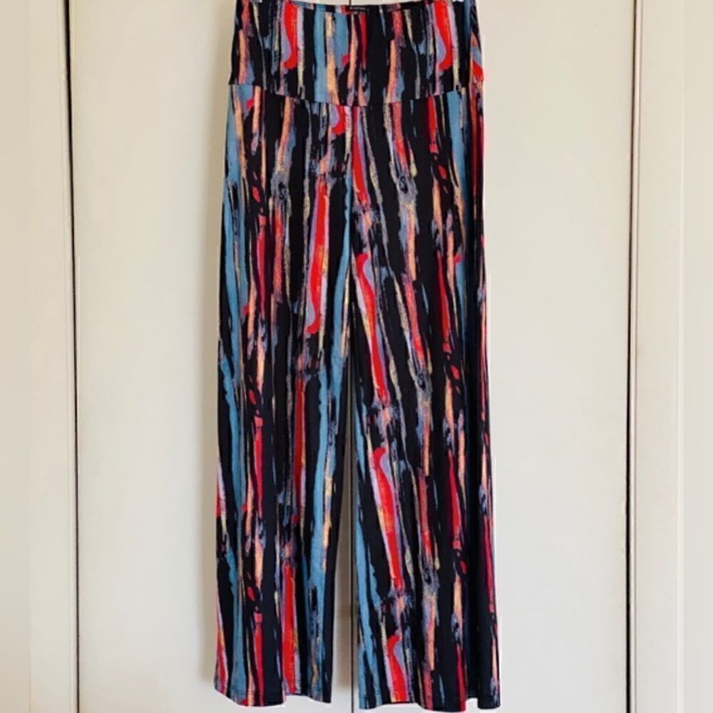 Arolina wide leg palazzo full length pants size Small